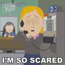 Im So Scared Ms Stevenson GIF - Im So Scared Ms Stevenson South Park GIFs