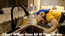 Sml Jeffy GIF - Sml Jeffy I Dont Wanna Clean All Of These Dishes GIFs