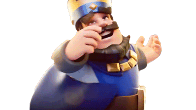 Happy Blue King Sticker - Happy Blue King Clash Royale Stickers