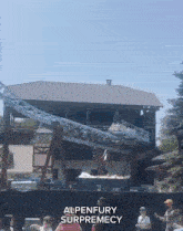 a roller coaster that is called alpenfury surpremely