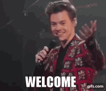 Welcome Harry Styles GIF - Welcome Harry Styles Smile GIFs