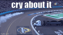 kyle larson cry about it