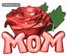 Mom Gif With Beautiful Rose.Gif GIF