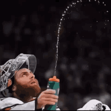 Braden Holtby Water GIF - Braden Holtby Water Looking Up GIFs