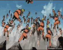 Naruto Kage Bunshin GIF - Naruto Kage Bunshin Jump GIFs