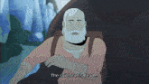 a cartoon of a man with a beard says the soil here is dead