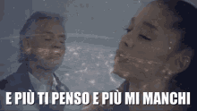 Andrea Bocelli Ariana Grande Ti Penso Mi Manchi Canzone GIF