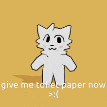 Mauzymice-cat Give Me Toliet Paper GIF