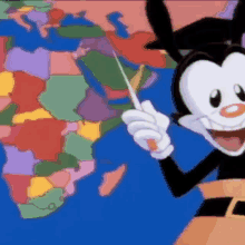 world map point cartoons triggered