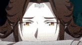 a close up of a person 's face with the word sigh written above it