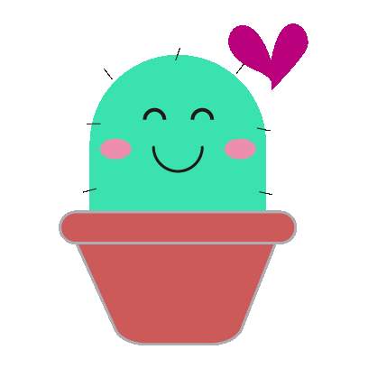 Cactus Cute Sticker - Cactus Cute Heart Stickers