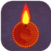 Happy Diwali Tea Lights Sticker - Happy Diwali Tea Lights Festival Of Lights Stickers