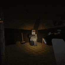 a video game scene with a glowing sphere in the middle