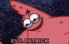 St Patricks Day Evil Patrick Meme GIF