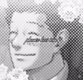 a black and white photo of a woman with the words " phoenix loves ivan " on the bottom