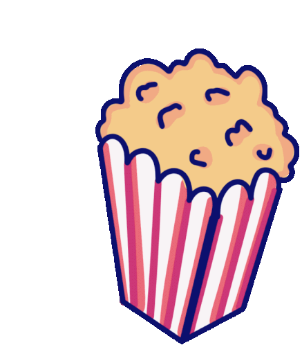 Popcorn Movie Time Sticker - Popcorn Movie Time Cinema Stickers