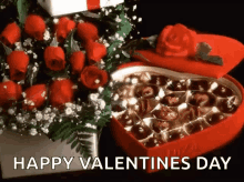 Chocolate Valentines Day GIF - Chocolate Valentines Day Roses GIFs