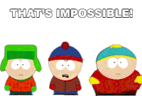 Thats Impossible Eric Cartman Sticker - Thats Impossible Eric Cartman Kyle Broflovski Stickers