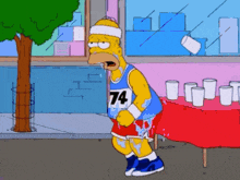Homer Run Homero Corriendo GIF