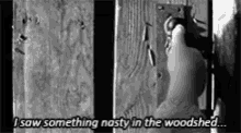 Woodshed Saw Something Nasty GIF