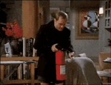 fire extinguisher frasier niles crane funny out of control