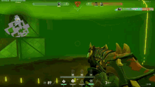 a screenshot of a video game with a green background and the number 89 on the bottom