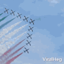fighter jet show viralhog italian fighter jets jet show national colors of italy