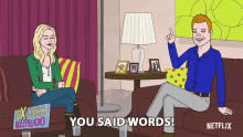 You Said Words Pointing GIF - You Said Words Pointing Excess Holywoo GIFs