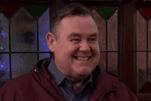 George Smiling And Looking Down Coronation Street GIF - George Smiling And Looking Down Coronation Street Corrie GIFs