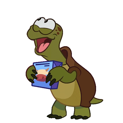 Laughing Turtle Sticker - Laughing Turtle Om Nom Stories Stickers