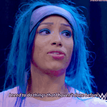 Sasha Banks I Need To Do Things I Havent Done Before GIF - Sasha Banks I Need To Do Things I Havent Done Before Wwe GIFs