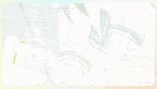 a drawing of a girl with her arms outstretched with chinese writing