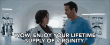 Wow Enjoy Your Lifetime Supply Of Virginity Enjoy Being A Virgin GIF - Wow Enjoy Your Lifetime Supply Of Virginity Enjoy Being A Virgin Life Time Supply GIFs