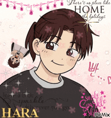 a picture of a boy with the name hara
