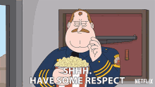 Shhh Have Some Respect Chief Randall Crawford GIF - Shhh Have Some Respect Chief Randall Crawford Paradise Pd GIFs
