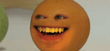 Yay Annoying Orange Marshmallow GIF - Yay Annoying Orange Marshmallow Annoying Orange Pear GIFs