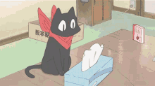 Nichijou Tissue GIF - Nichijou Tissue Cat GIFs