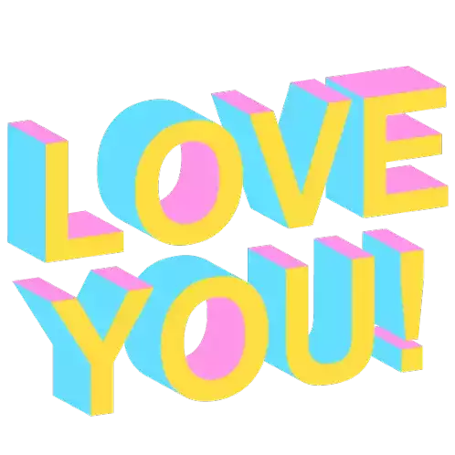 Love Love You Sticker - Love Love You Ily Stickers