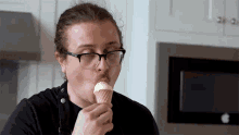 Eating Ice Cream Joshua Weissman GIF - Eating Ice Cream Joshua Weissman Dessert GIFs