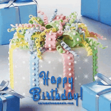 happy birthday cake sparkle greeting birthday cake