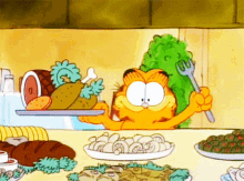 Garfield Buffet GIF - Garfield Buffet Breakfast GIFs