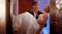 Through The Threshold - Just Married GIF - Married Just Married Aston Kutcher GIFs