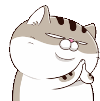 Ami Fat Cat Evil Plan Sticker - Ami Fat Cat Evil Plan Scheming Stickers