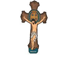 redevida jesus a cruz milagrosa medalha de s%C3%A3o bento jesus crucificado