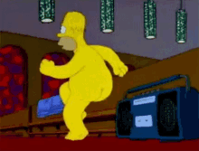 Homer Dancing The Simpsons GIF - Homer Dancing The Simpsons Restday Mood GIFs