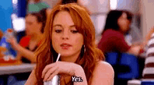 Yes Lindsay Lohan GIF - Yes Lindsay Lohan Mean Girls GIFs