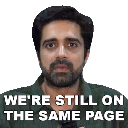 We'Re Still On The Same Page Avinash Sachdev Sticker - We'Re Still On The Same Page Avinash Sachdev Pinkvilla Stickers