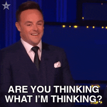 Are You Thinking What I'M Thinking Ant Mcpartlin GIF - Are You Thinking What I'M Thinking Ant Mcpartlin Britain'S Got Talent GIFs