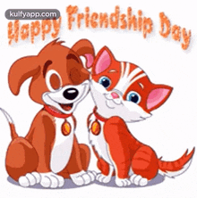 Happy Friendship Day From Puppies.Gif GIF - Happy Friendship Day From Puppies Happy Friendship Day Friendship Day GIFs