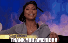 Tamar Braxton Thank You America GIF - Tamar Braxton Thank You America Grateful GIFs